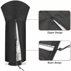 Cubierta Para Calentador De Patio 210D PU Impermeable Con Cremallera, Cubierta Tipo Paraguas Para Calentador Al Aire Libre A Prueba De Lluvia Y Protector Solar 221 X 85 X 48 Cm -Mano Mano Ventas 97589716 3