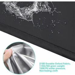 Cubierta Para Calentador De Patio 210D PU Impermeable Con Cremallera, Cubierta Tipo Paraguas Para Calentador Al Aire Libre A Prueba De Lluvia Y Protector Solar 221 X 85 X 48 Cm -Mano Mano Ventas 97589716 5
