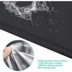 Cubierta De Calentador De Patio Impermeable 210D Mejorada Con Cremallera De Tela Oxford Y Bolsa De Almacenamiento, 241 86 48 Cm -Mano Mano Ventas 97592813 4