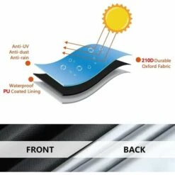 Cubierta Para Calentador De Patio (180 X 52 Cm) 210D Cubierta Impermeable Para Calentador Oxford Cubierta Para Calentador De Patio Exterior Gas Polvo A Prueba De Viento -Mano Mano Ventas 97609268 4