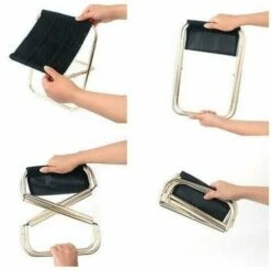 Taburetes Plegables Portátiles Para Exteriores Para Senderismo, Pesca, Camping, Taburetes Plegables De Aluminio Sólido De Nailon Plegables Para Barbacoa (252327cm) -Mano Mano Ventas 97624814 4