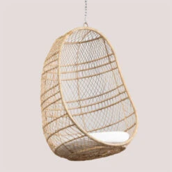 Sillón Colgante De Jardín Con Cojín Rufus SKLUM Natural