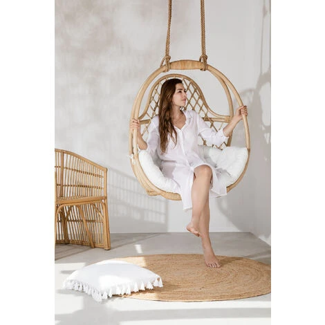 Sillón Colgante En Ratán Obetta SKLUM Natural 2 Sillón Colgante En Ratán Obetta SKLUM Natural - Imagen 2