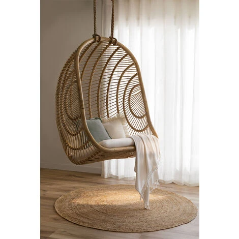 Sillón Colgante En Ratán Cocoi SKLUM Natural 2 Sillón Colgante En Ratán Cocoi SKLUM Natural - Imagen 2