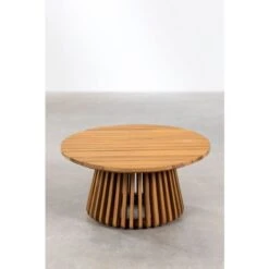 Mesa De Centro Para Jardín Redonda En Madera De Acacia (Ø80 Cm) Mura SKLUM Marrón Acacia -Mano Mano Ventas 98482670 3