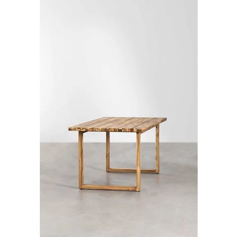 Mesa De Jardín Rectangular En Madera De Acacia (180x90 Cm) Saveria SKLUM Madera Rústica 3 Mesa De Jardín Rectangular En Madera De Acacia (180x90 Cm) Saveria SKLUM Madera Rústica - Imagen 3