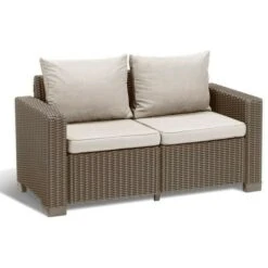 Sofá Keter 2 Plazas CALIFORNIA Capuchino