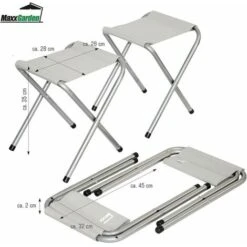 Mesa De Picnic Plegable - Mesa De Picnic - Adecuada Para Patio, Festivales, Camping, Playa, Etc. -Mano Mano Ventas 99034096 4