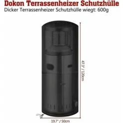Cubierta Climática Para Calentador De Patio, Resistente Al Agua, A Prueba De Viento, Resistente A Los Rayos UV, Resistente, A Prueba De Desgarros, Cubierta De Calentador Radiante De Tela Oxford 600D, -Mano Mano Ventas 99829707 3