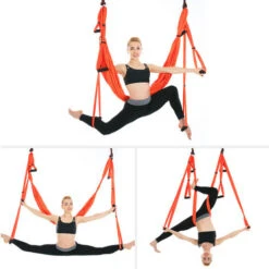 Conjunto Completo Flying-Aerial Yoga Hamaca Columpio De Tela Últimos Cinturones De Yoga Multifunción Antigravedad Para Entrenamiento De Yoga Yoga Para Deporte -Mano Mano Ventas 99837391 4
