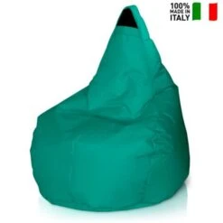 Puf Pera Espacios Exteriores Jardín Impermeable Desenfundable Summer Color: Verde Oscuro -Mano Mano Ventas 9984605 3